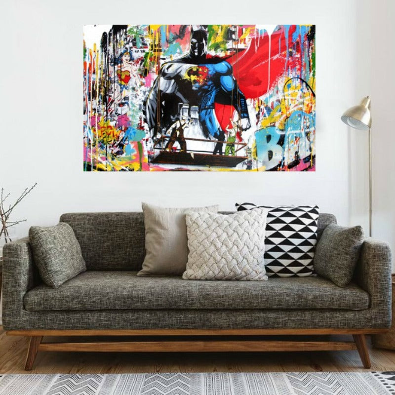 Street Graffiti - Canvas Wall Art Painting | Bowlift