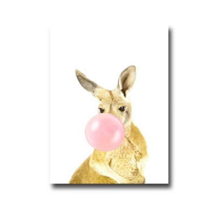 Wild Life At Party - Canvas Wall Art Painting | Bowlift