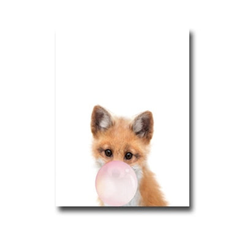 Wild Life At Party - Canvas Wall Art Painting | Bowlift