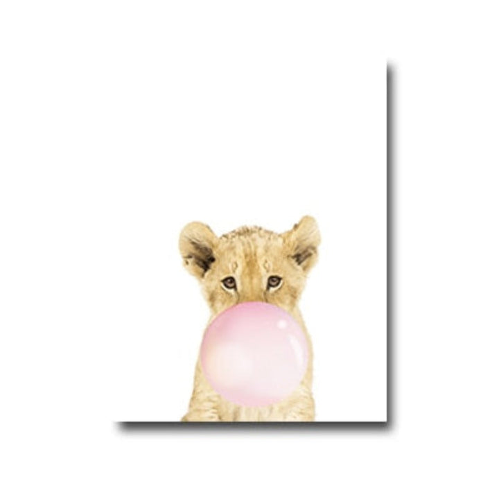 Wild Life At Party - Canvas Wall Art Painting | Bowlift