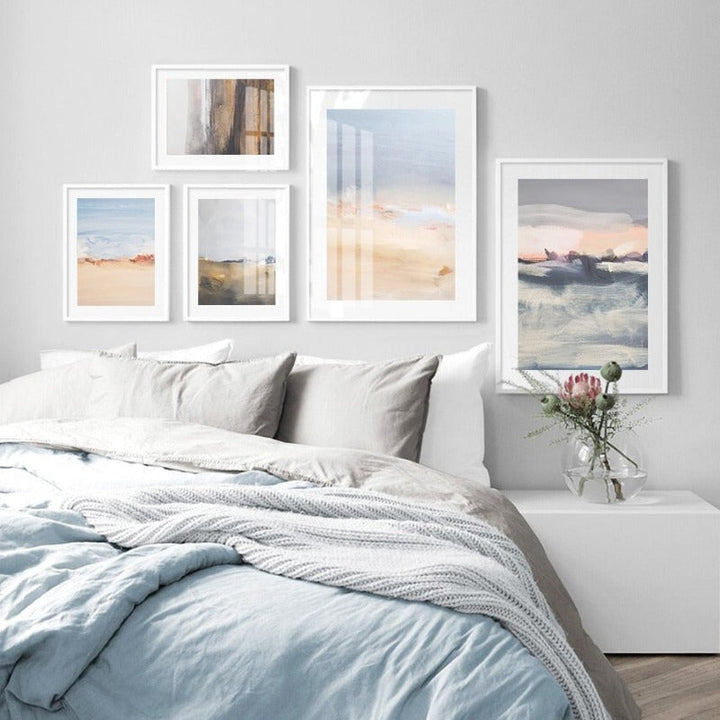 Abstract Sea Scene - Canvas Wall Art Painting | Bowlift