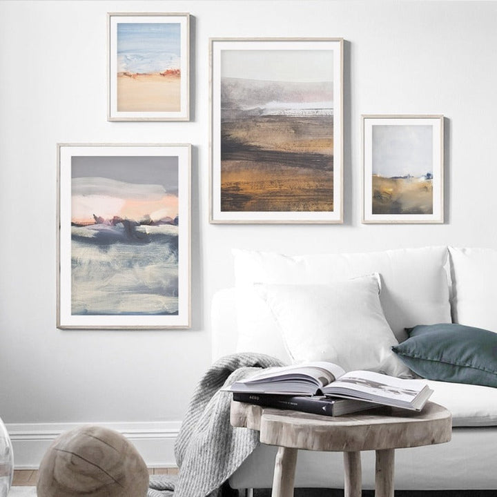 Abstract Sea Scene - Canvas Wall Art Painting | Bowlift
