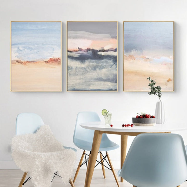 Abstract Sea Scene - Canvas Wall Art Painting | Bowlift