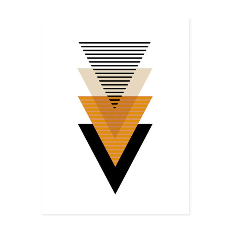 Scandinavian Abstract Geometric Posters - Canvas Wall Art Painting | Bowlift