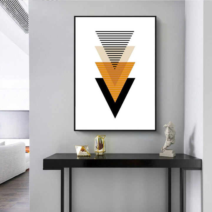 Scandinavian Abstract Geometric Posters - Canvas Wall Art Painting | Bowlift