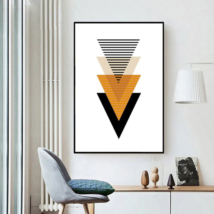 Scandinavian Abstract Geometric Posters - Canvas Wall Art Painting | Bowlift
