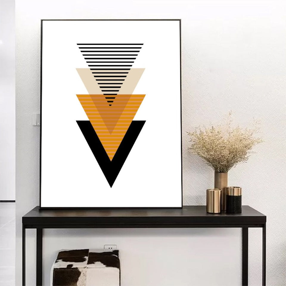 Scandinavian Abstract Geometric Posters - Canvas Wall Art Painting | Bowlift