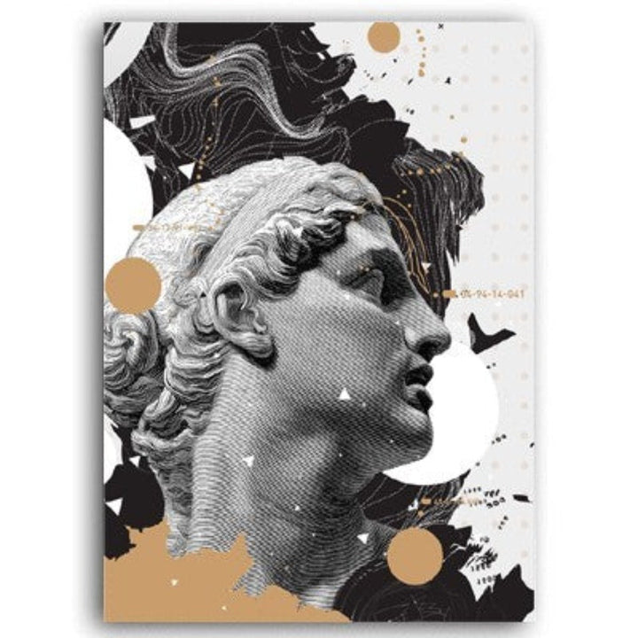 Renaissance David Figure Sculpture - Canvas Wall Art Painting | Bowlift