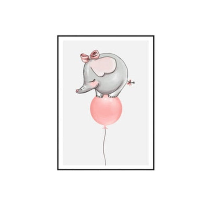 Balloon Party At Woodland - Canvas Wall Art Painting | Bowlift
