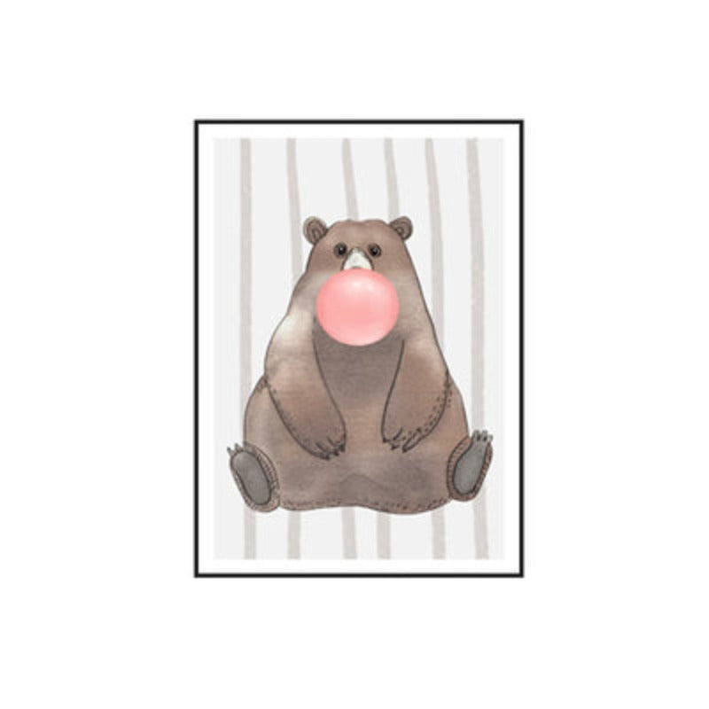 Balloon Party At Woodland - Canvas Wall Art Painting | Bowlift