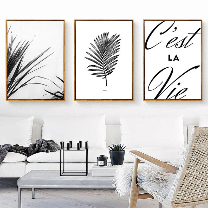 Nordic Scandinavia Palm Leaves Plants Dreams Quote | Bowlift