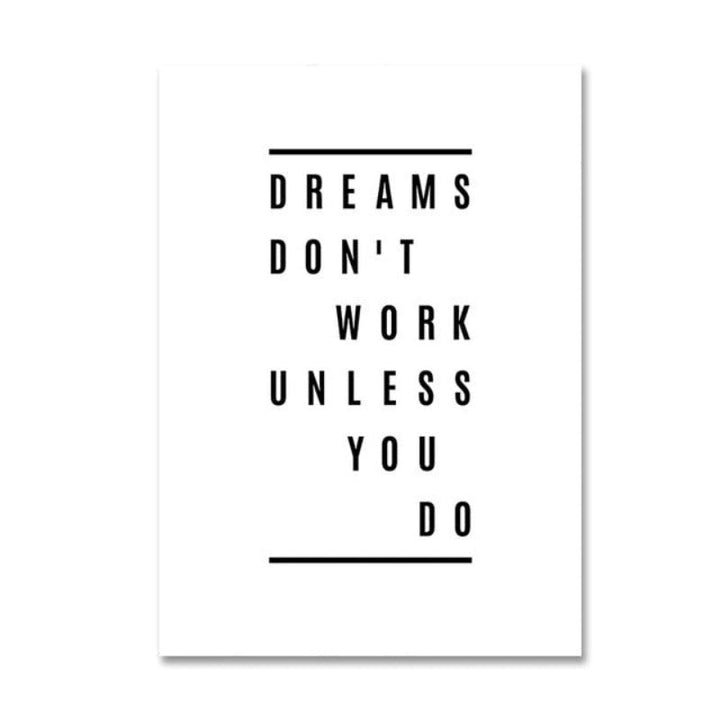 Nordic Scandinavia Palm Leaves Plants Dreams Quote | Bowlift