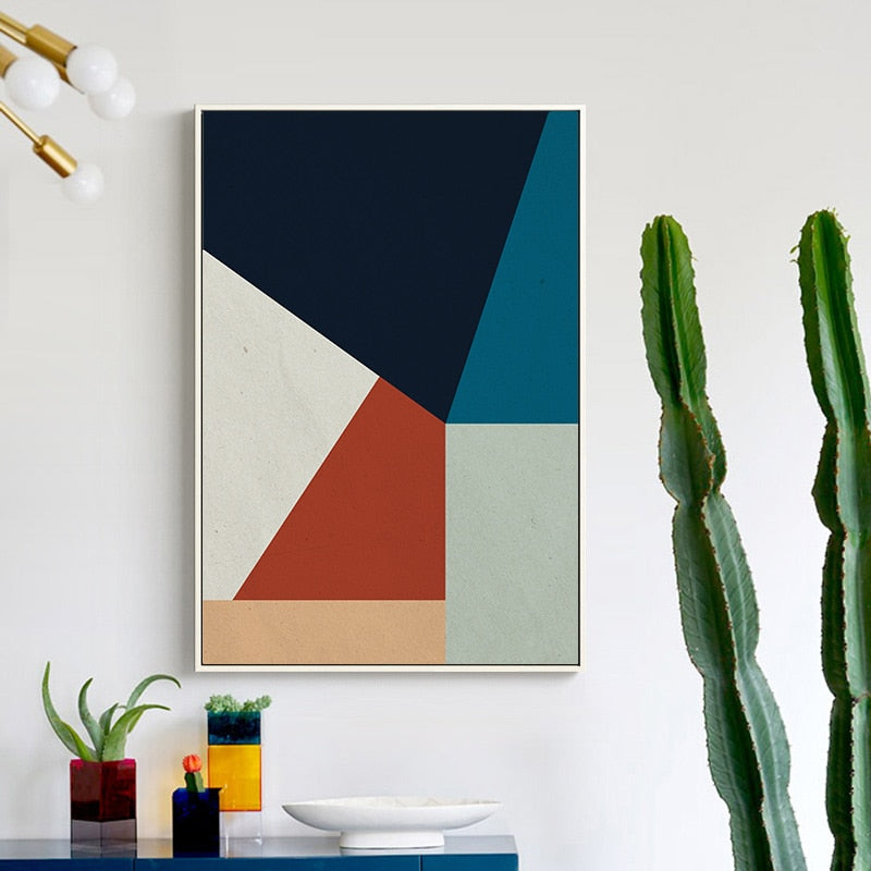 Scandinavia Geometric Prints Poster Nordic - Canvas Wall Art Painting | Bowlift