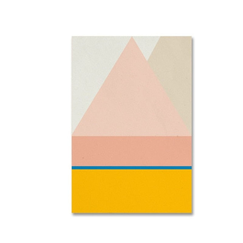 Scandinavia Geometric Prints Poster Nordic - Canvas Wall Art Painting | Bowlift