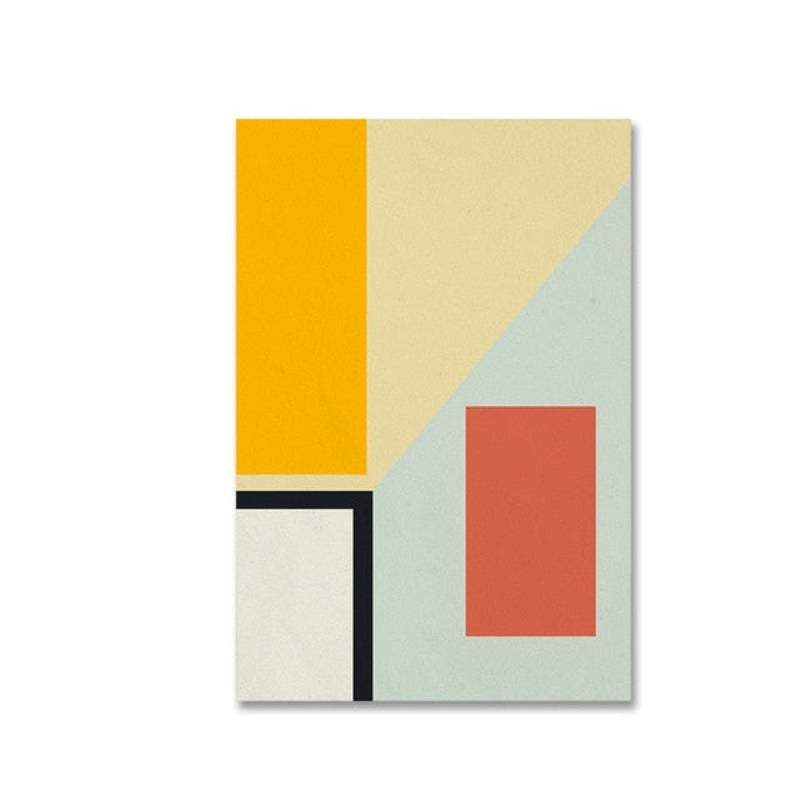 Scandinavia Geometric Prints Poster Nordic - Canvas Wall Art Painting | Bowlift