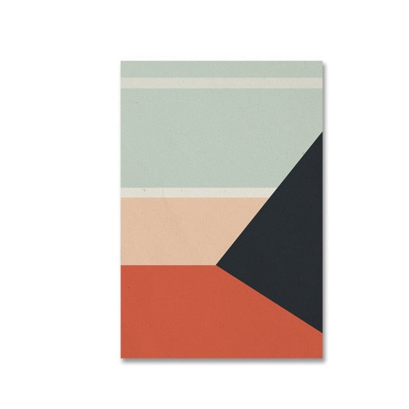 Scandinavia Geometric Prints Poster Nordic - Canvas Wall Art Painting | Bowlift