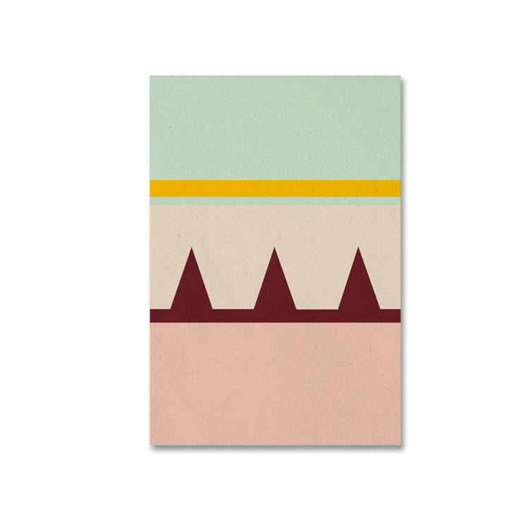 Scandinavia Geometric Prints Poster Nordic - Canvas Wall Art Painting | Bowlift