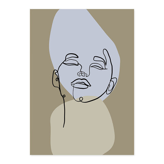 Line Graphic Art - Canvas Wall Art Painting | Bowlift