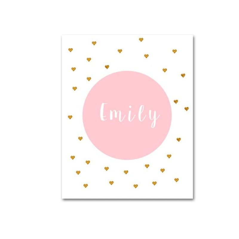 Modern Cartoon Pink Unicorn - Canvas Wall Art Painting | Bowlift