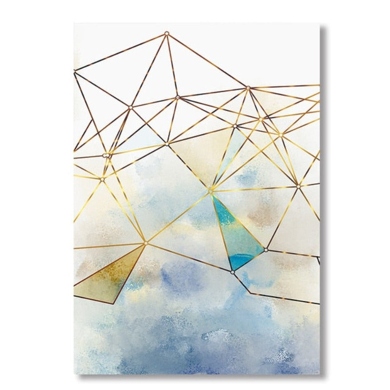 Geometric Line - Canvas Wall Art Painting | Bowlift