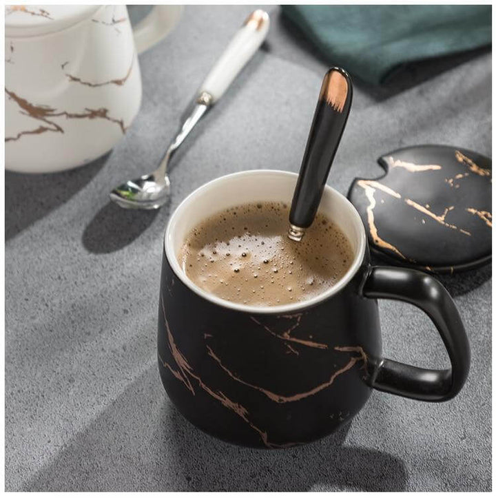BowLift | Elegant Marble Ceramic Coffee Mug Gift Set