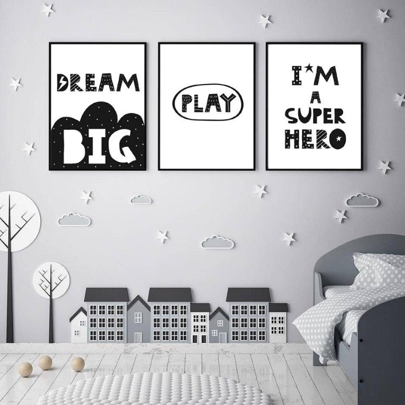 Play Big Dream Big - Canvas Wall Art Painting | Bowlift