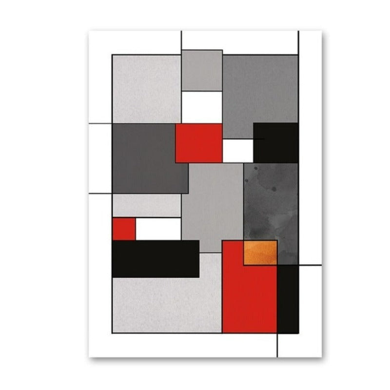 Colored Blocks - Canvas Wall Art Painting | Bowlift