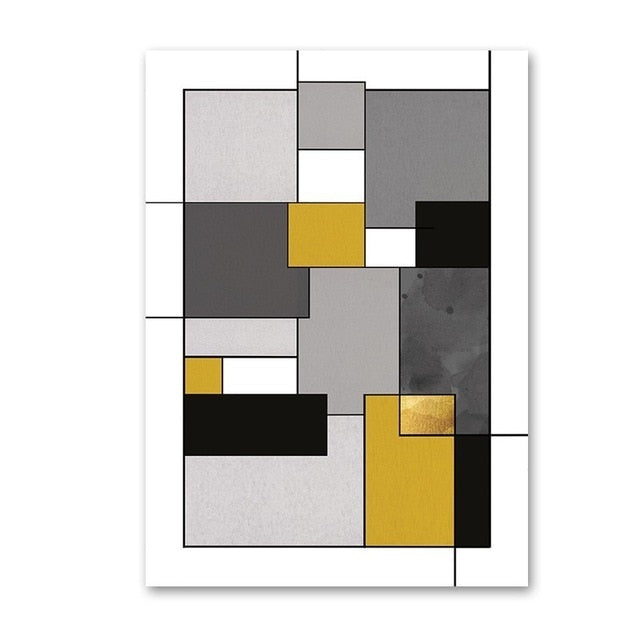 Colored Blocks - Canvas Wall Art Painting | Bowlift