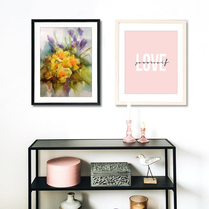 Beautiful Abstract Love-Yourself - Canvas Wall Art Painting | Bowlift