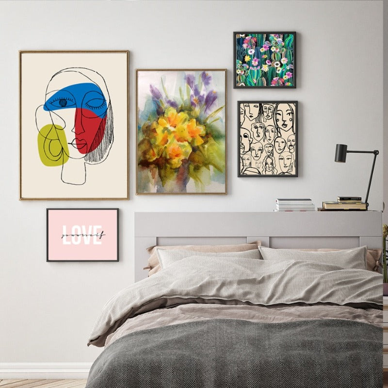 Beautiful Abstract Love-Yourself - Canvas Wall Art Painting | Bowlift