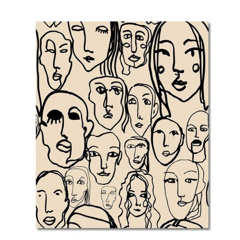 Beautiful Abstract Love-Yourself - Canvas Wall Art Painting | Bowlift