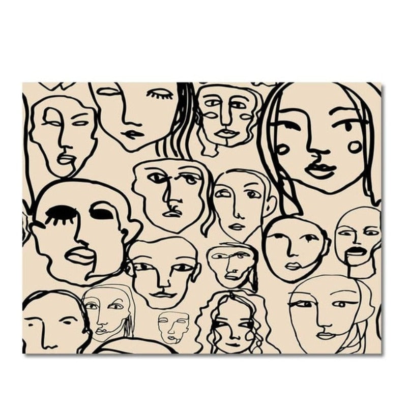 Beautiful Abstract Love-Yourself - Canvas Wall Art Painting | Bowlift