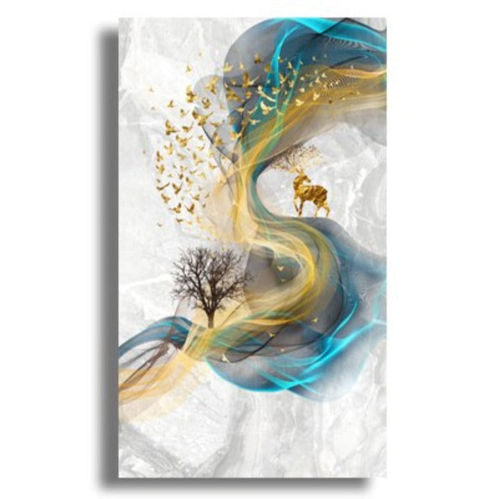 Deer In Full Spirit - Canvas Wall Art Painting | Bowlift