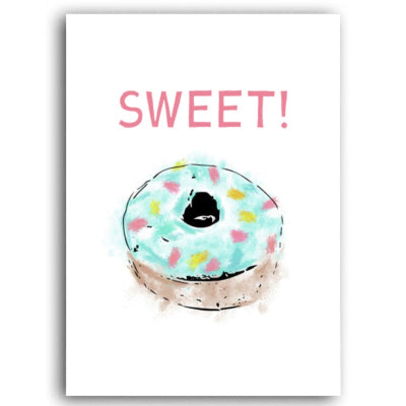 Pink Sweet-Heart Scandinavia - Canvas Wall Art Painting | Bowlift