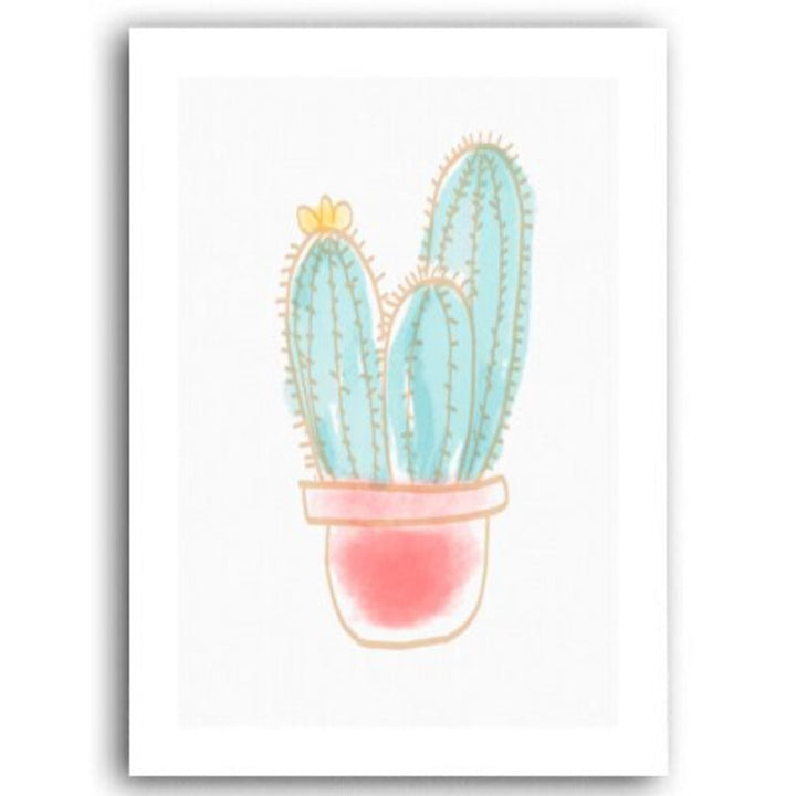 Pink Sweet-Heart Scandinavia - Canvas Wall Art Painting | Bowlift