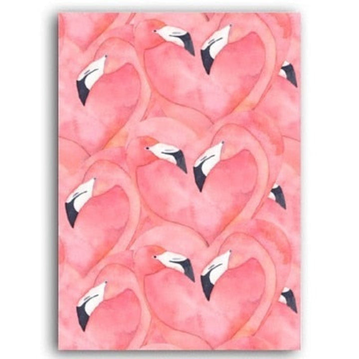 Beautiful Pink Flamingo Feather - Canvas Wall Art Painting | Bowlift