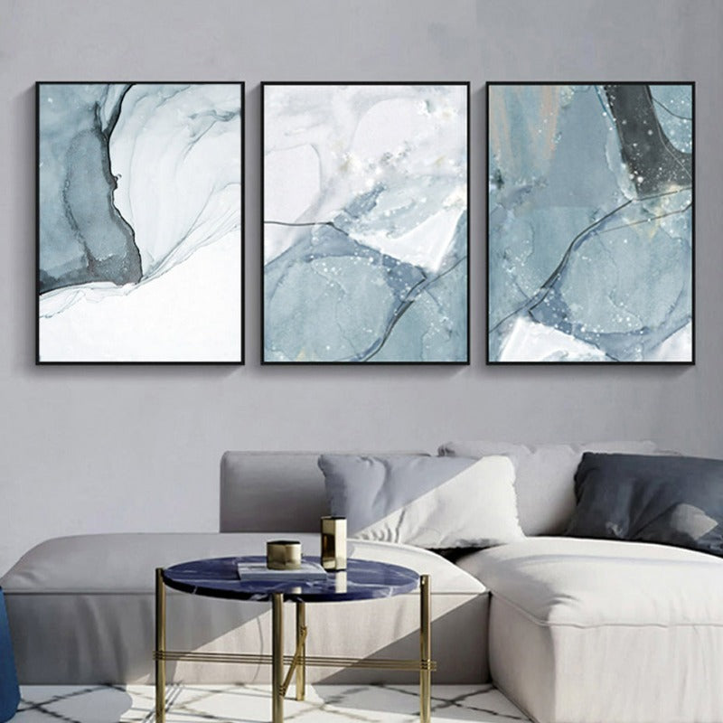 Nordic Marble - Canvas Wall Art Painting | Bowlift
