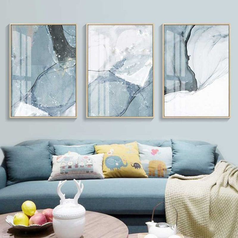 Nordic Marble - Canvas Wall Art Painting | Bowlift