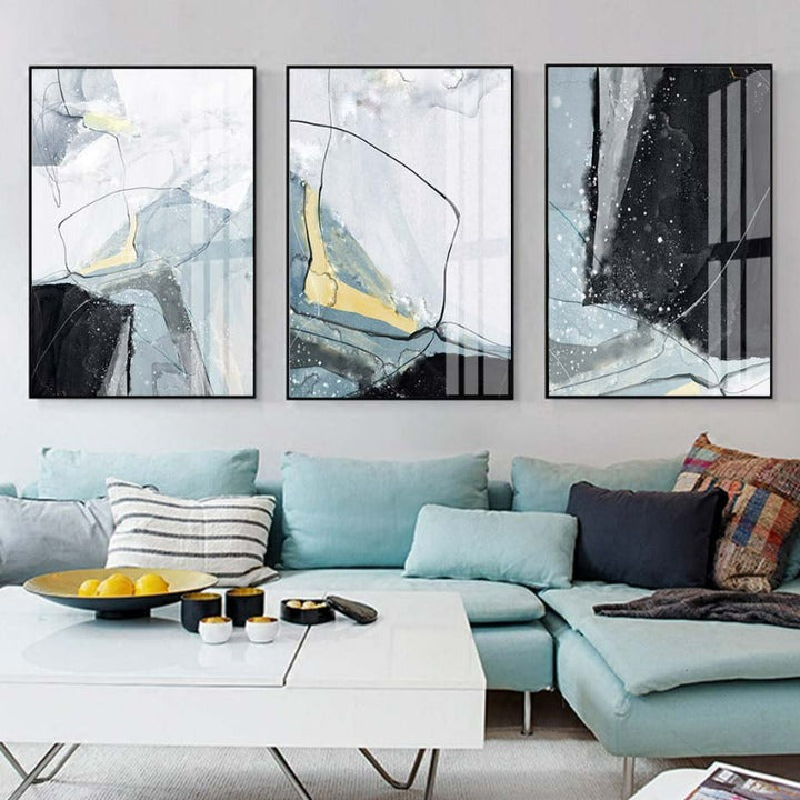 Nordic Marble - Canvas Wall Art Painting | Bowlift