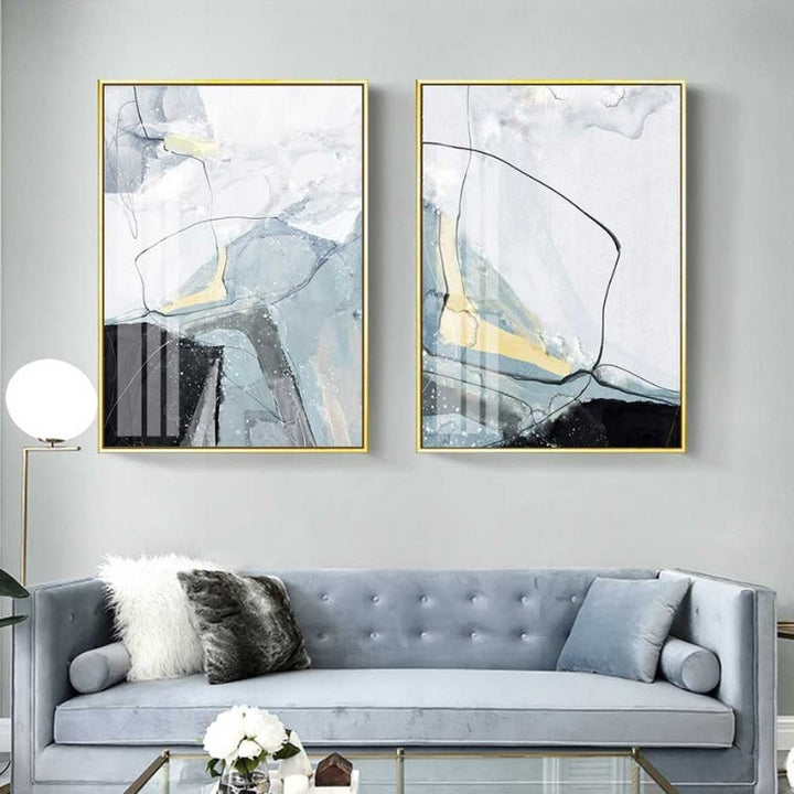 Nordic Marble - Canvas Wall Art Painting | Bowlift