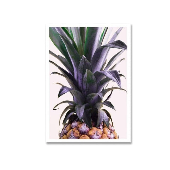 Nordic Scandinavia Floral Pineapple - Canvas Wall Art Painting | Bowlift