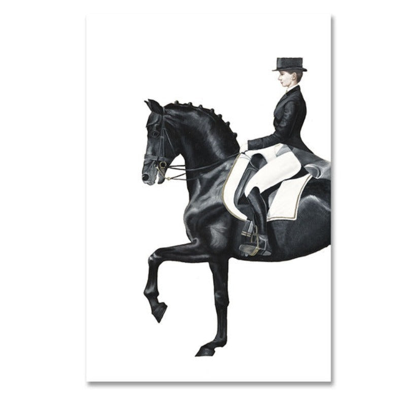 Luxurious Figure Horse  - Canvas Wall Art Painting | Bowlift