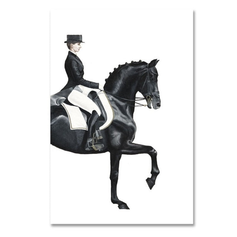 Luxurious Figure Horse  - Canvas Wall Art Painting | Bowlift