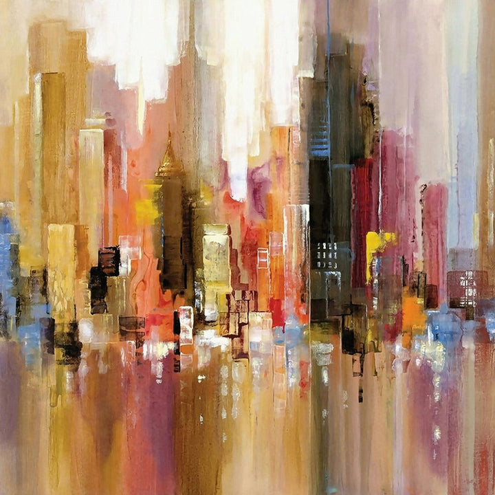 Reflection Of City - Canvas Wall Art Painting | Bowlift