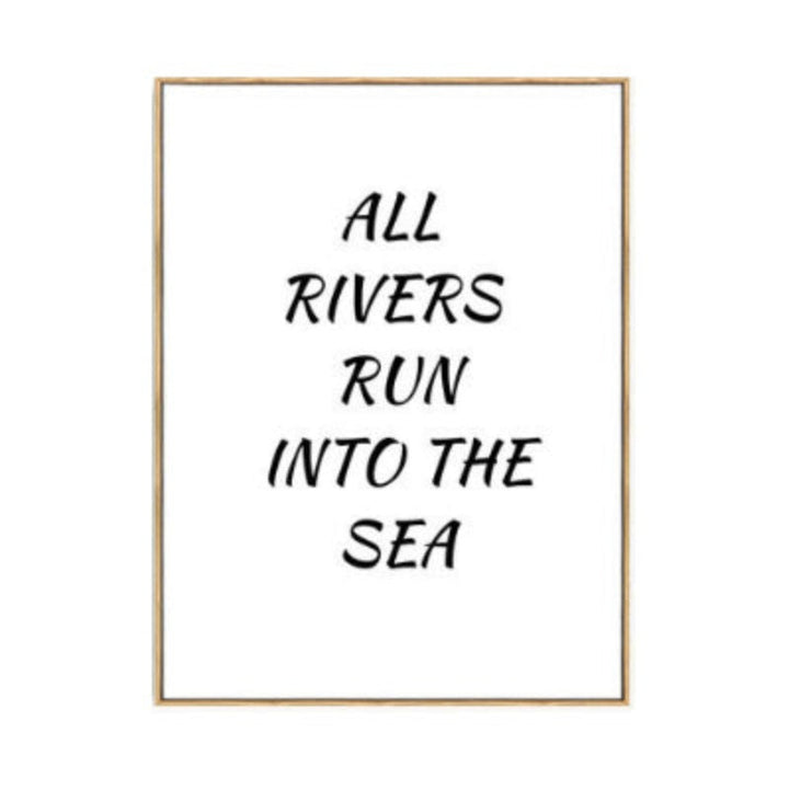 Nordic Seascape Inspiring Life Quote - Canvas Wall Art Painting | Bowlift