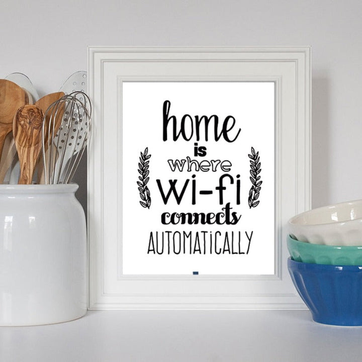 Home Quotes Minimalist Nordic  - Canvas Wall Art Painting | Bowlift