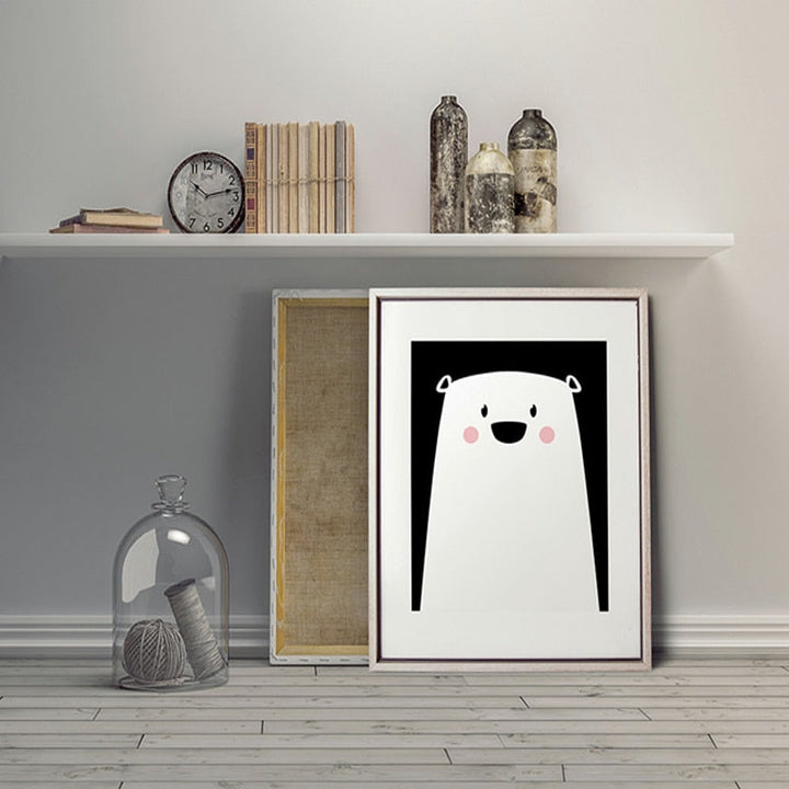 Baby Polar Bear - Canvas Wall Art Painting | Bowlift
