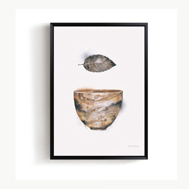 Vintage Abstract Beautiful Feather - Canvas Wall Art Painting | Bowlift