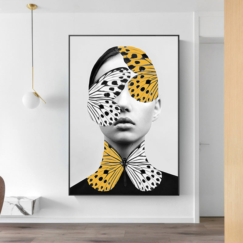 Abstract Creative Butterfly Women Wall Art Prints Poster - Canvas Wall Art Painting | Bowlift