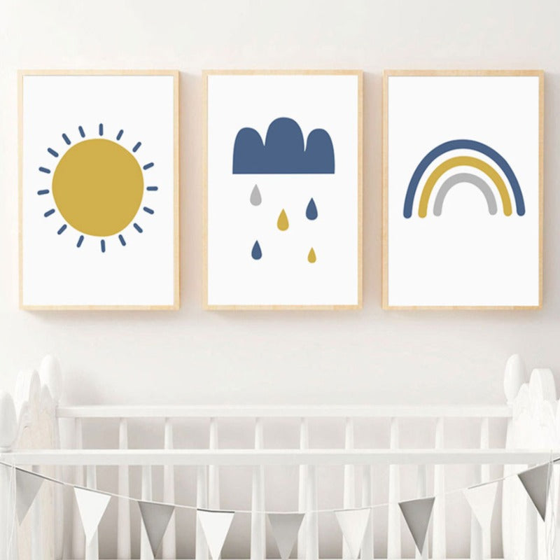 Sunny Rainbow - Canvas Wall Art Painting | Bowlift